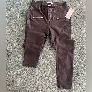 Adam Levine Faux Leather Skinny Jeans